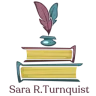 Sara R. Turnquist's quill and book logo