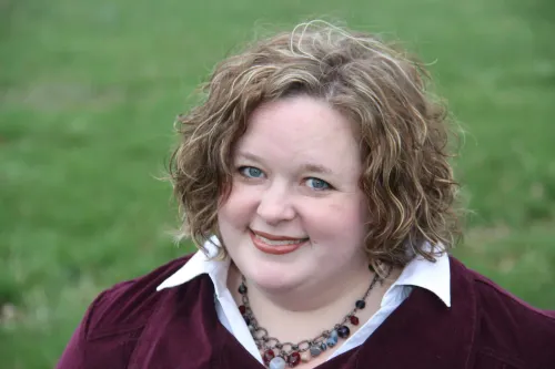 Sara R. Turnquist with coffee